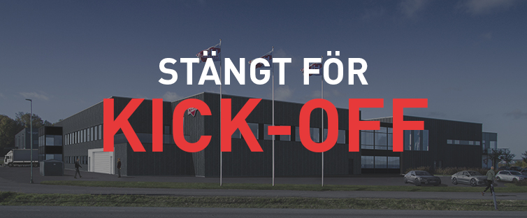 Stängt fr. 14.00 idag för Kick-off
