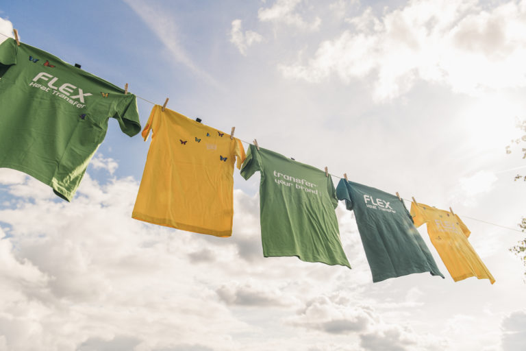 Environmentally friendly prints for clothes