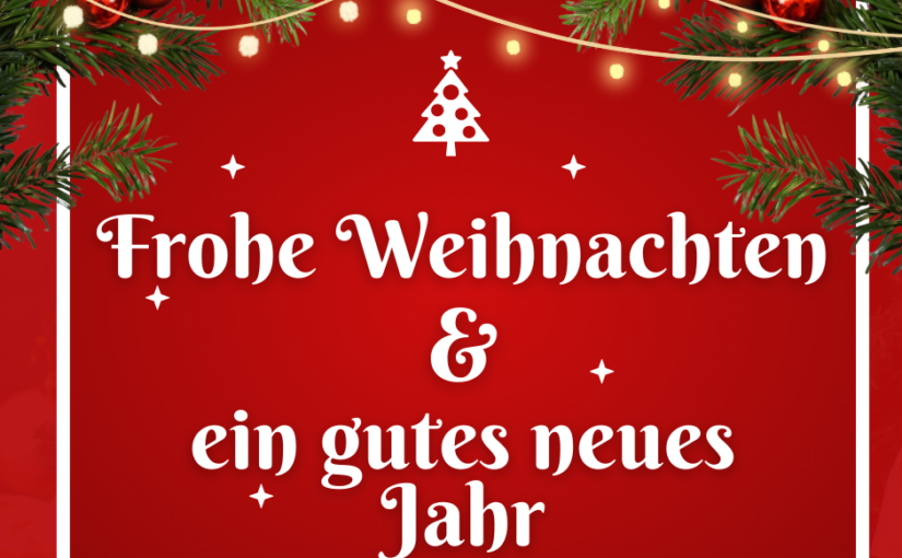 Unsere Öffnungszeiten über Weihnachten und Neujahr